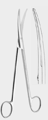 Ножиці ЛЕКСЕР (LEXER), вигнуті, 21,5 см (cm) (з вольфрам-карбідними вставками)